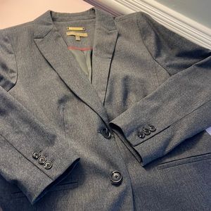 12P Talbots Gray Wool Blazer